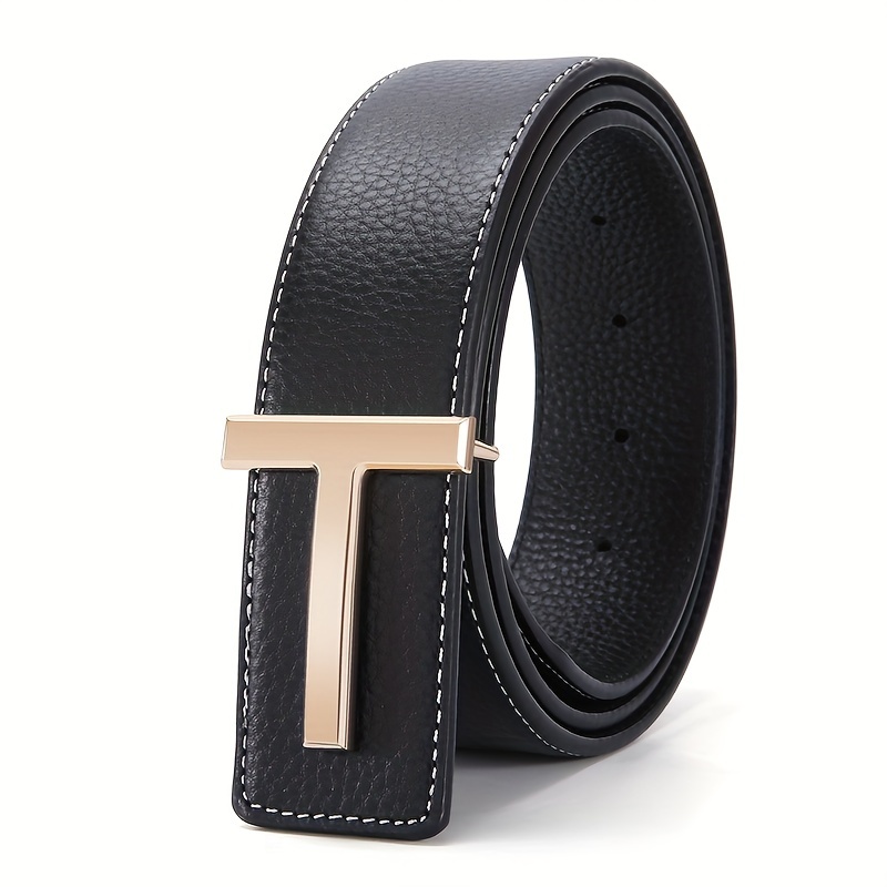 Double Sided Head Layer Leather Belt for Couples