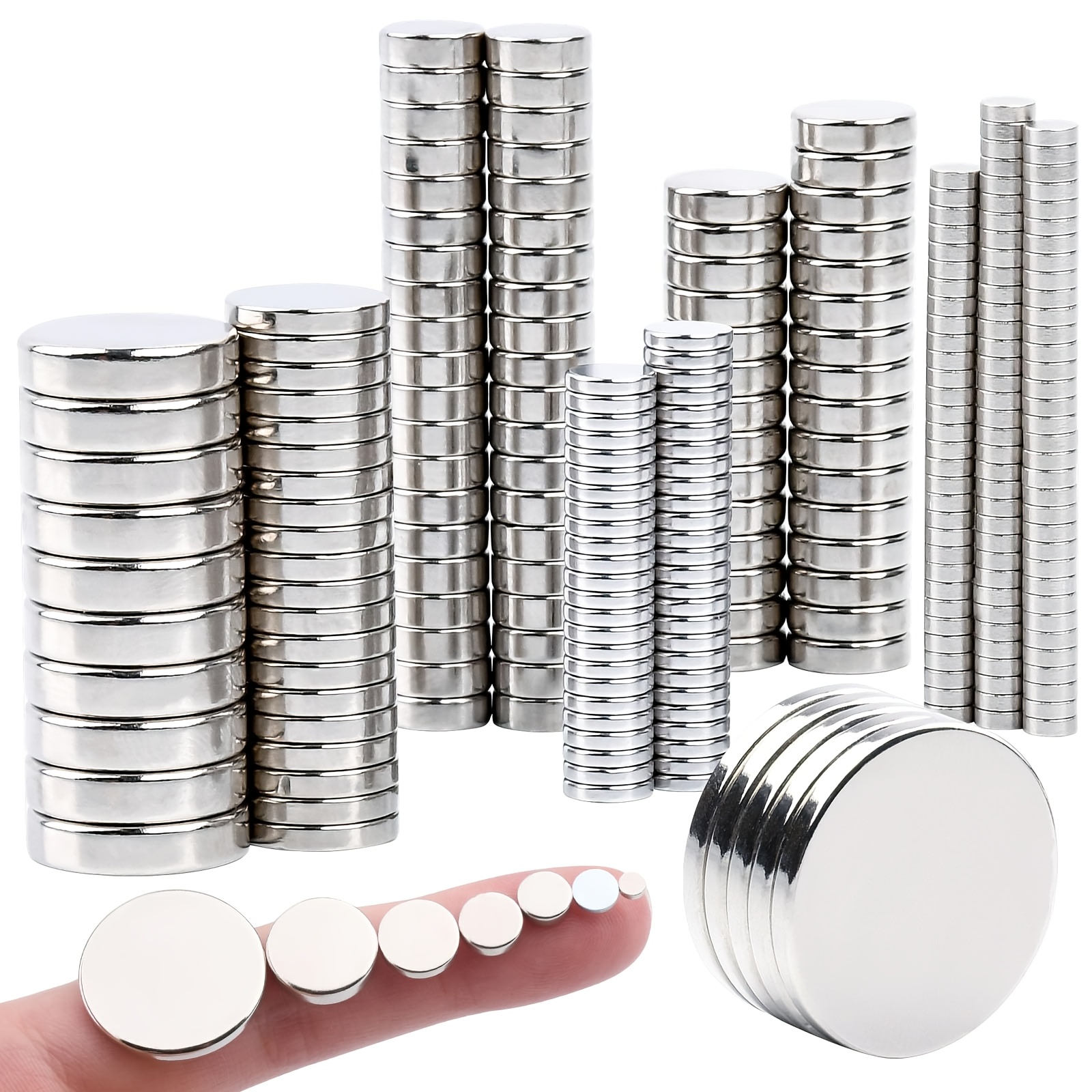 

Good Magnets, Neodymium Disc Magnets Heavy Duty,9 Different Sizes, Magnets Round Small Magnets