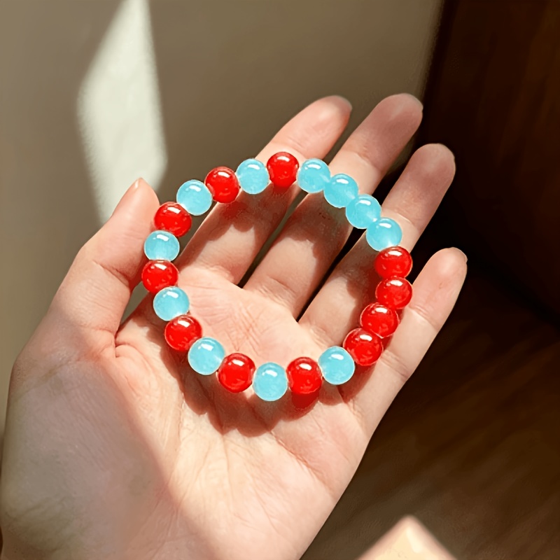 Vitality Red and Blue Contrast Bracelet