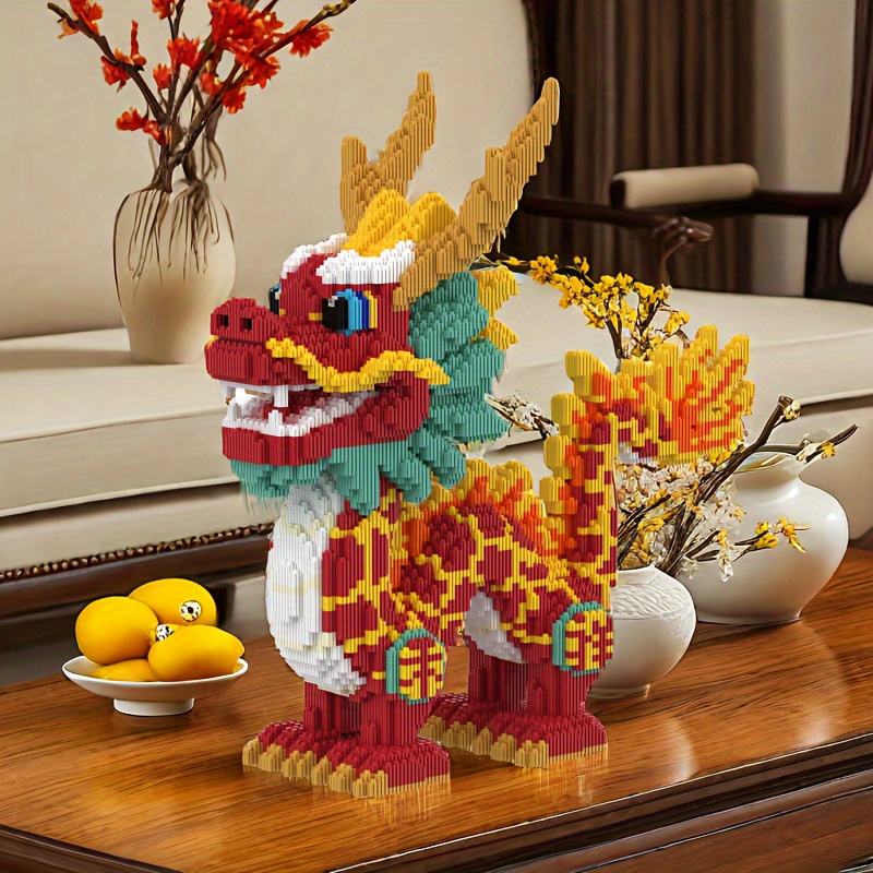 4400 Piece Chinese Dragon Building Blocks Set 11 8 High Difficulty ...