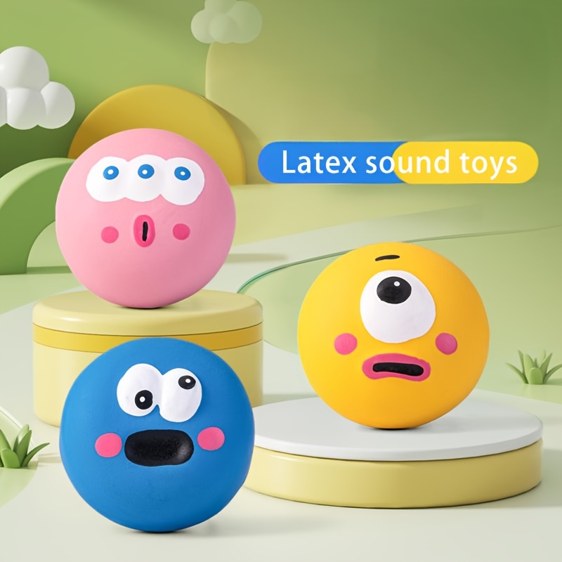 

3pcs Cartoon Pattern Squeak Toys, , Interactive, Non-battery Chew Toys For All Breed Sizes