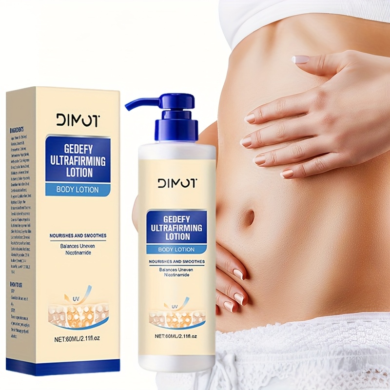 DIMOT 60ml Ultrafirming i Lifting Losion za Tijelo - Bez Mirisa, Bez Alkohola, Dnevna i Noćna Hidratacija za Sve Tipove Svijetlo Bež Kože, Ugladi Sitne Linije, Povećava Elastičnost, Vlaži, Elegantno Pakiranje, Premium Njega Kože, Ženska Njega, Rutina Njege, Moderna Njega, Formula bez Alkohola