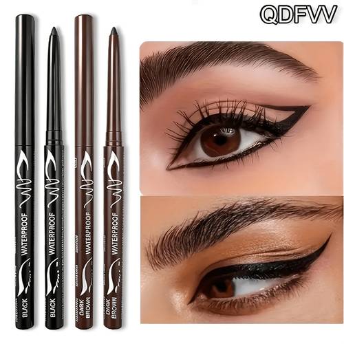 2 waterproof and sweat resistant black eyeliner pens lasting without smooth formula a natural