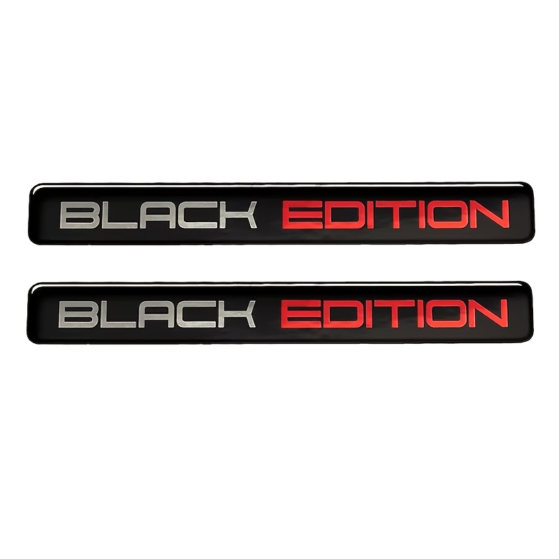 2pcs Black Edition 3d Car Body Badge Edition Emblem For Rear Trunk Side For Car Motorcycle Sticker