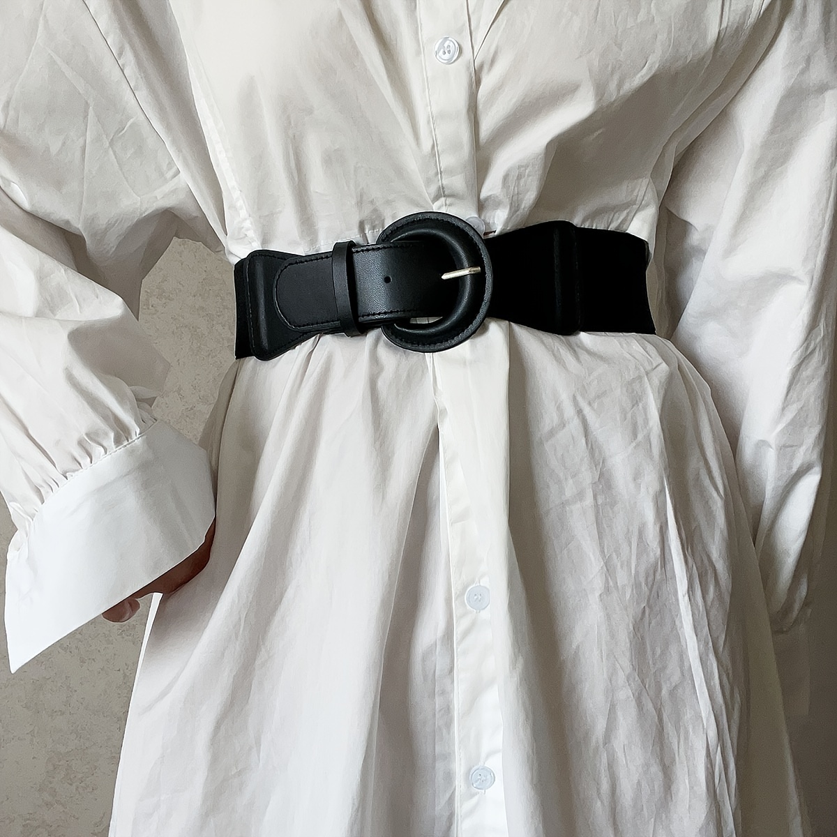 

Versatile Wide Waist Belt For Women, Perfect For Casual Wear With Elastic Decoration Belts