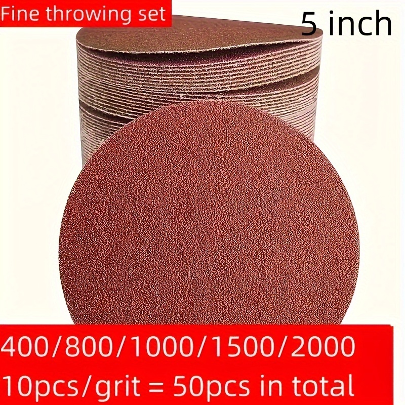 

50pcs 5- Sanding Set - - 60 To 2000 For Metal, Wood, And Non-metallic Polishing, For Presses And , Aluminum For Long-