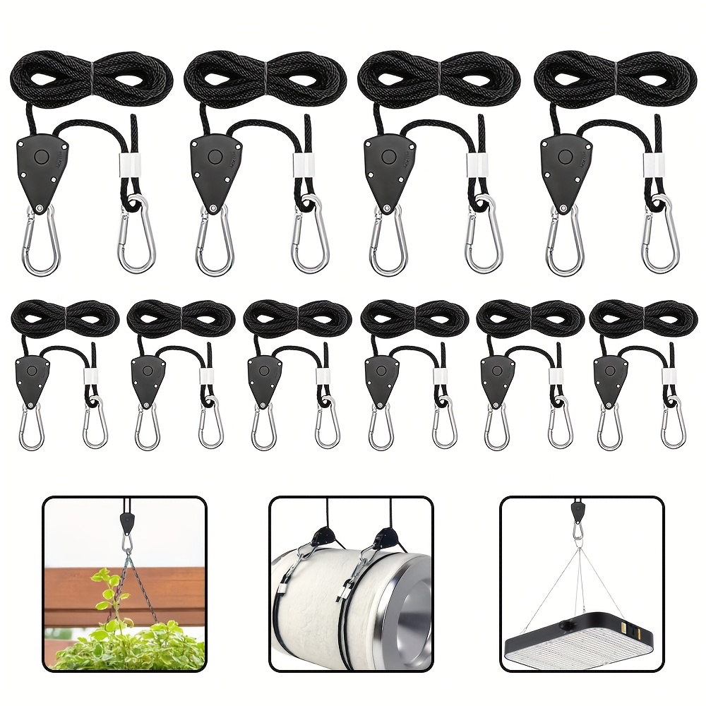 10pcs Of 2m Metal Rollers With Hooks For Lifting Slings, 1/8" Size