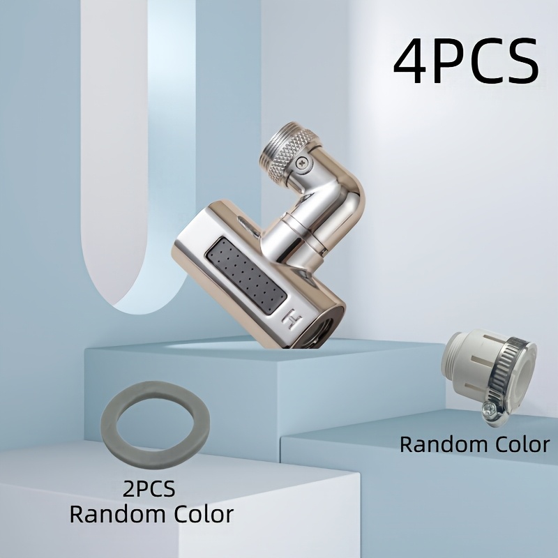 Mini 4-mode Multifunctional Faucet, 360 Degree Rotatable Sink Nozzle, High Pressure Boosting Water Outlet For Kitchen Bathroom Rv