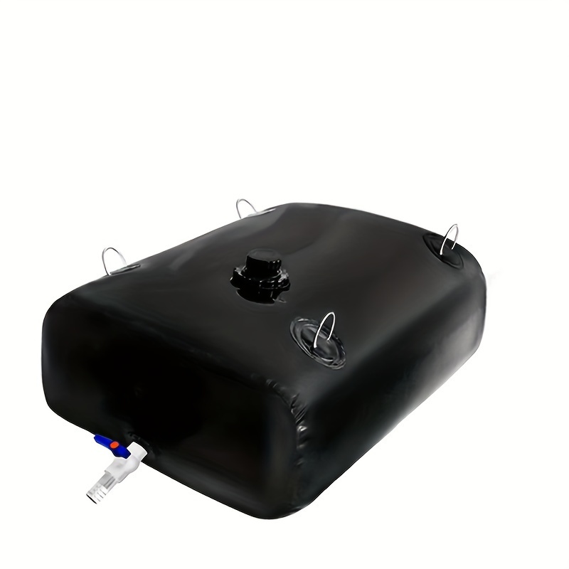 extra large foldable water storage bladder portable vehicle mounted tank for       outdoor emergencies durable pvc material black capacity agricultural irrigation water storage bag 0