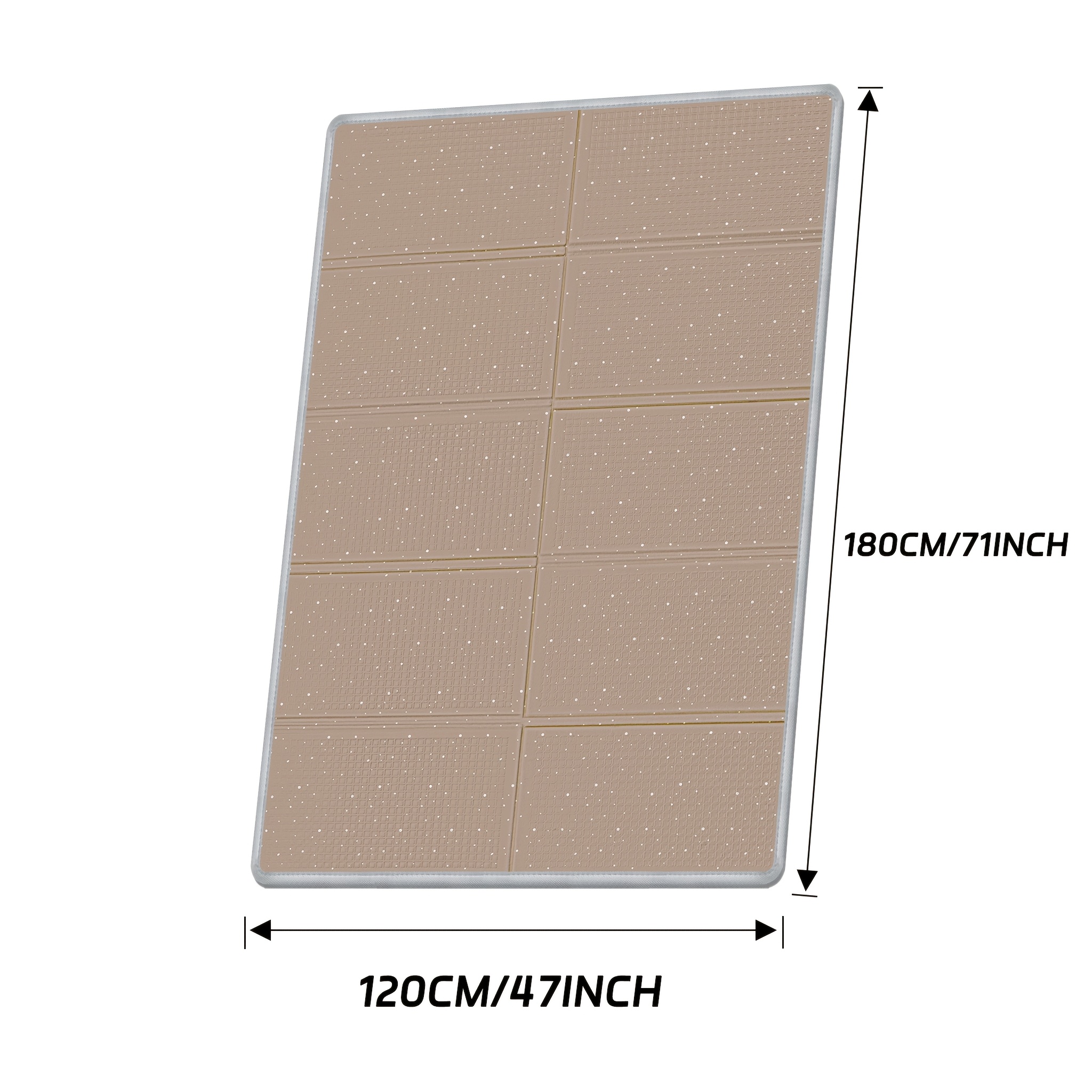 Jumbo XPE Foam Play Mat, Dual-Sided Foldable Design for Kids