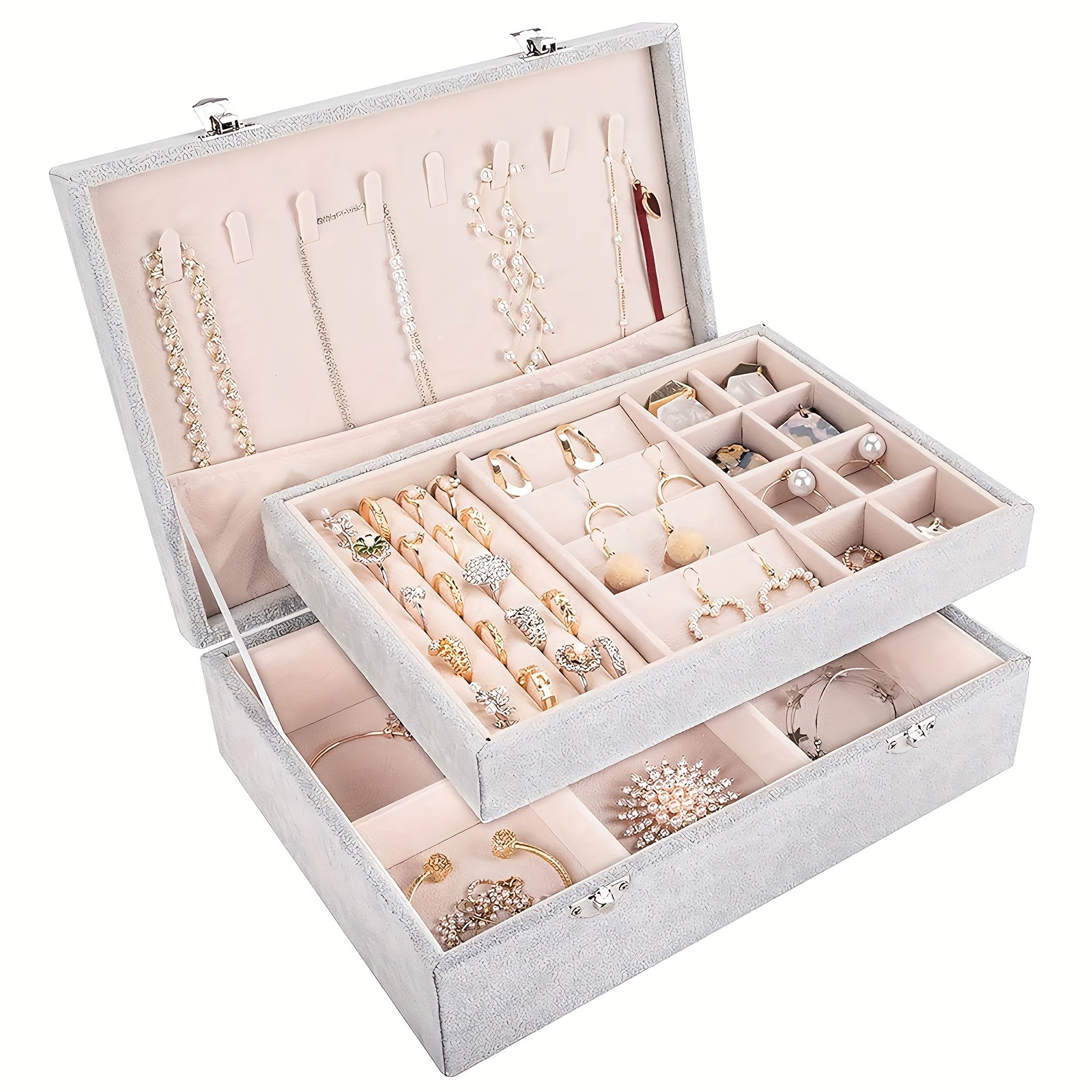 

Superlele 1pc/4pcs Jewelry Jewelry Boxes/jewelry Trays, Jewelry Box Removable For Necklace Bracelets For ,