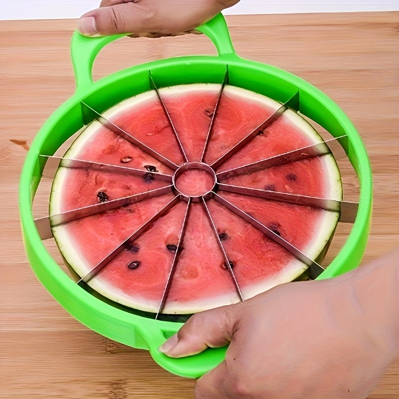 TEMU Purchase Of 1 Large Watermelon Slicer, Creative Watermelon Cutter, Stainless Steel Watermelon , Reusable Watermelon Slicer, Fruit - Kitchen