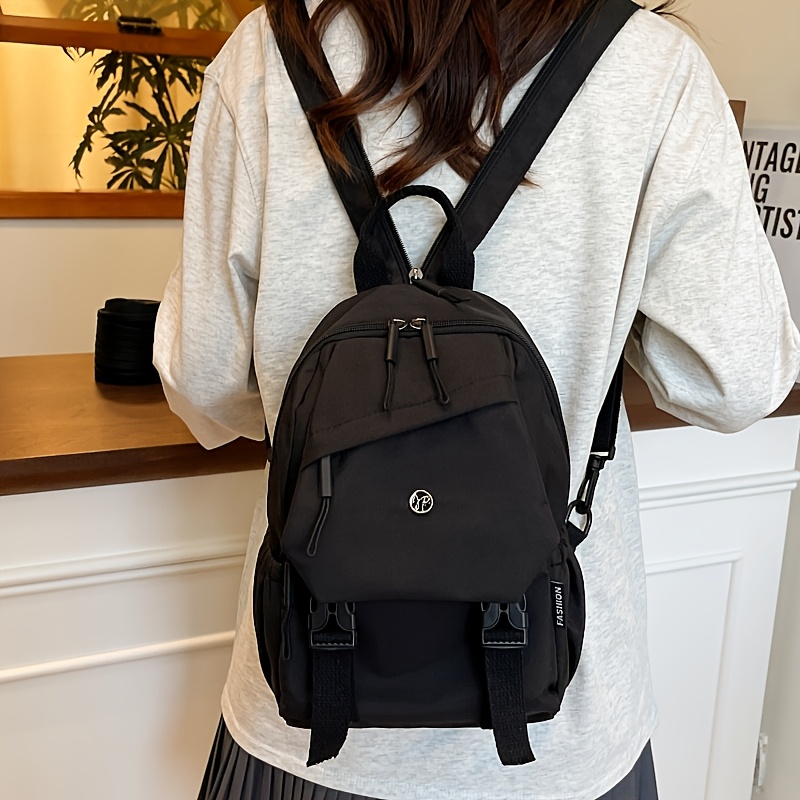 Women\'s Black 4 Small Nylon Backpack Trendy Purse Lightweight Shoulder Bag JeashCHAT Trendy Backpack Purse for Women and Ladies  main image 2