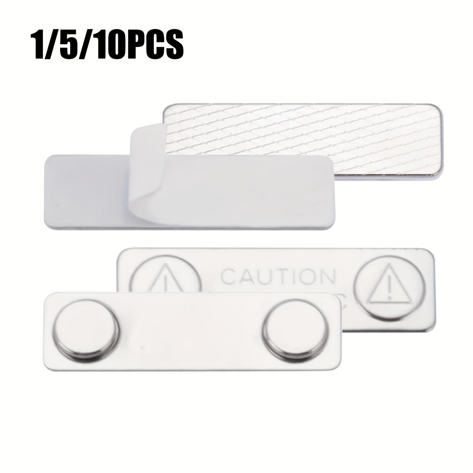 magnetic metal name badges 1 5 10pcs 0