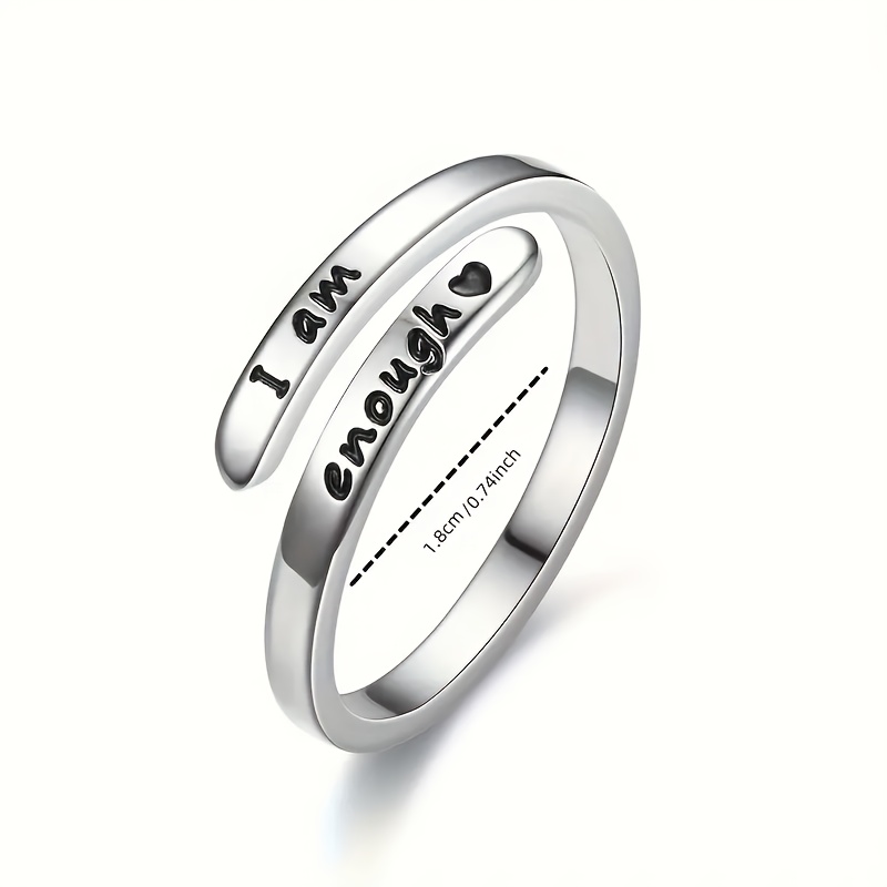 E-shop 1 stilvoller europäischer amerikanischer offener Ring, verstellbarer glänzender Ring, für Freizeitkleidung für Paare