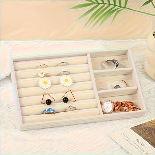 single layer acrylic jewelry organizer with drawer designed for earrings rings and necklaces faux leather lining large capacity gift box ideal for mothers day and valentines day jewelry boxes