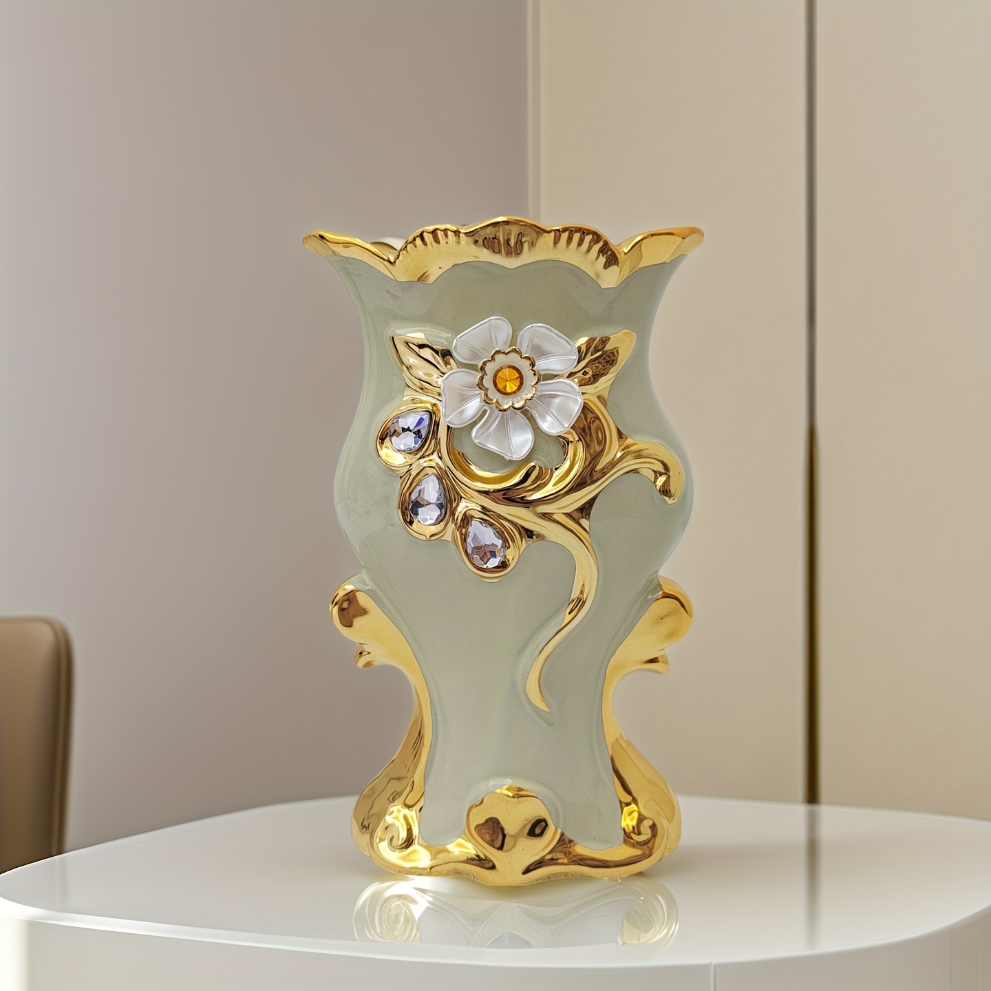 TEMU European- Vase Decoration For The Living Room, Suitable For The Tv Cabinet And Entrance, Perfect For Soft Furnishings And Dry Flower