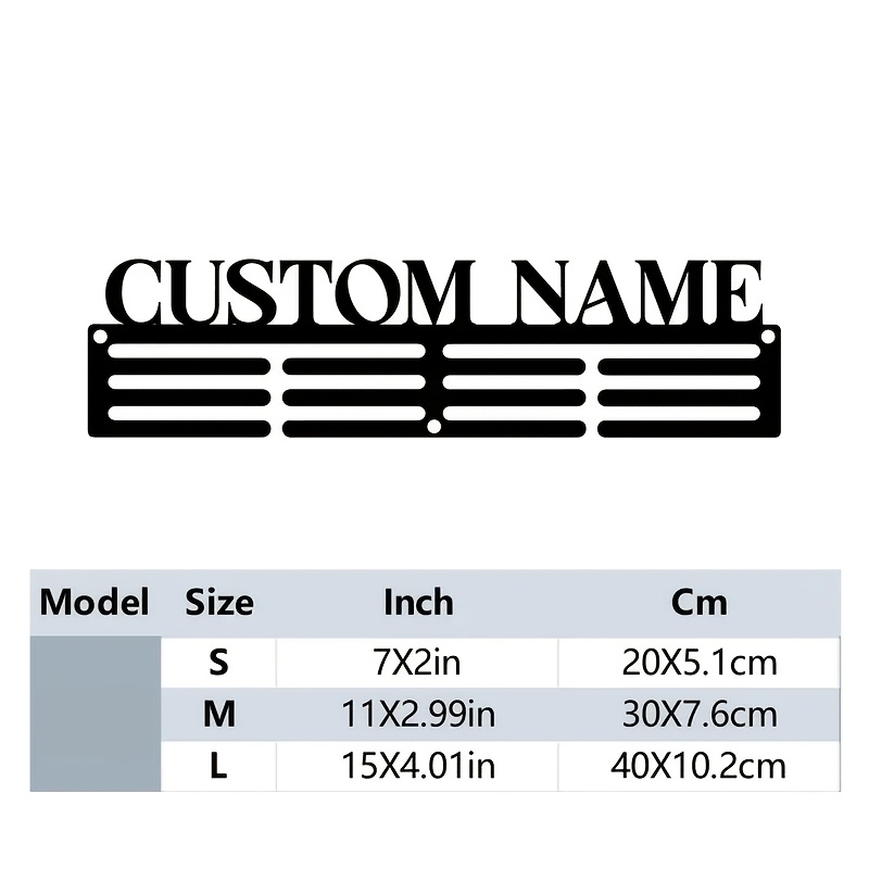 TEMU Customizable Iron Wall Hooks, Personalized Iron Hooks For Medals, Home Decor, And Housewarming Gifts