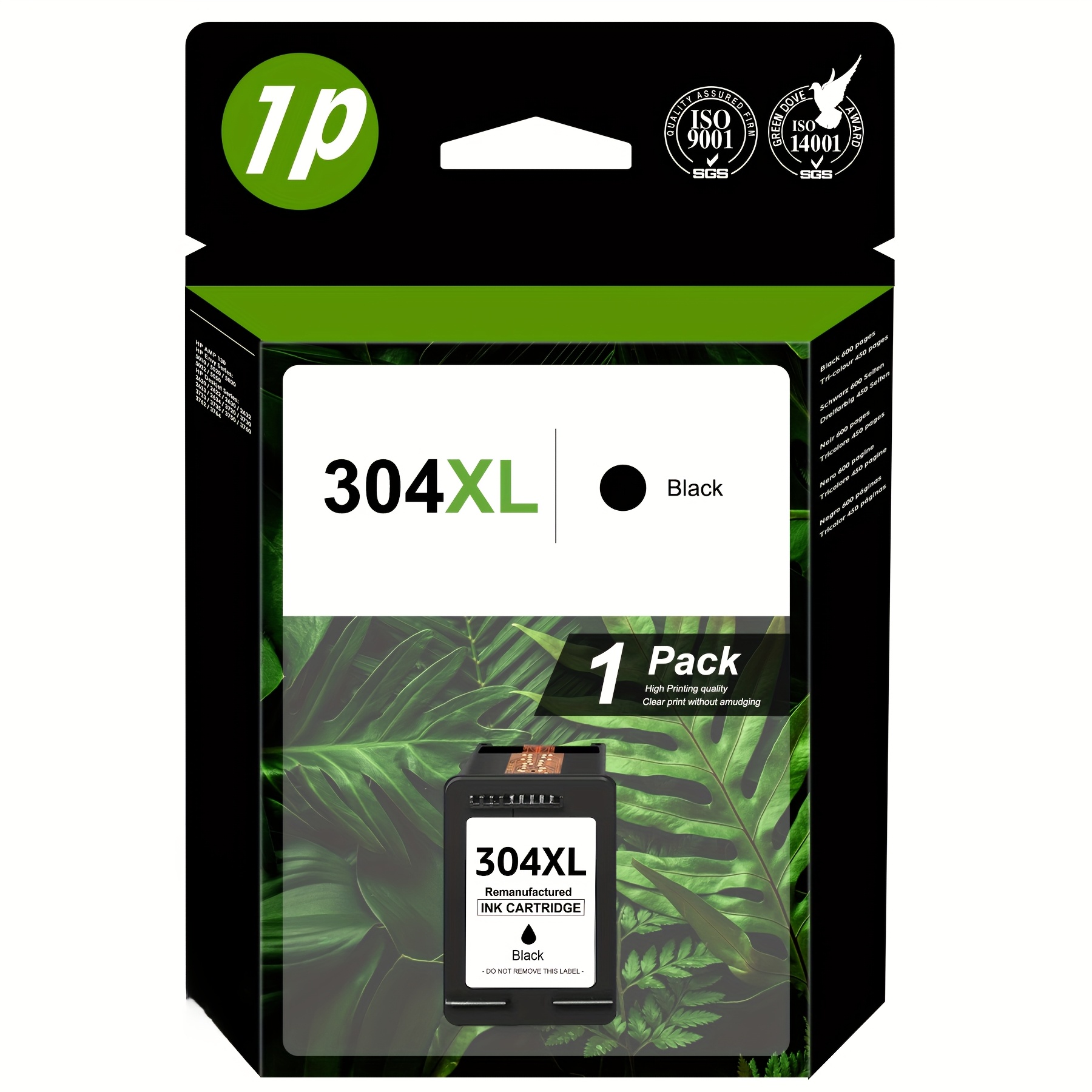 Image of 304 Xl Compatible With 304 304xl Ink Cartridge For Amp 130, 5010 5020 5030 5032 5050, 2622 2630 2632 2633 2634 3720 3730 3733 3735 3750 3760 3762 3764 (black)