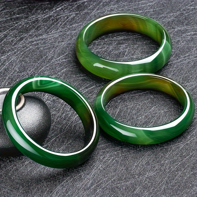 

Green Agate Bangle Jewelry, Accessories For Men And Women