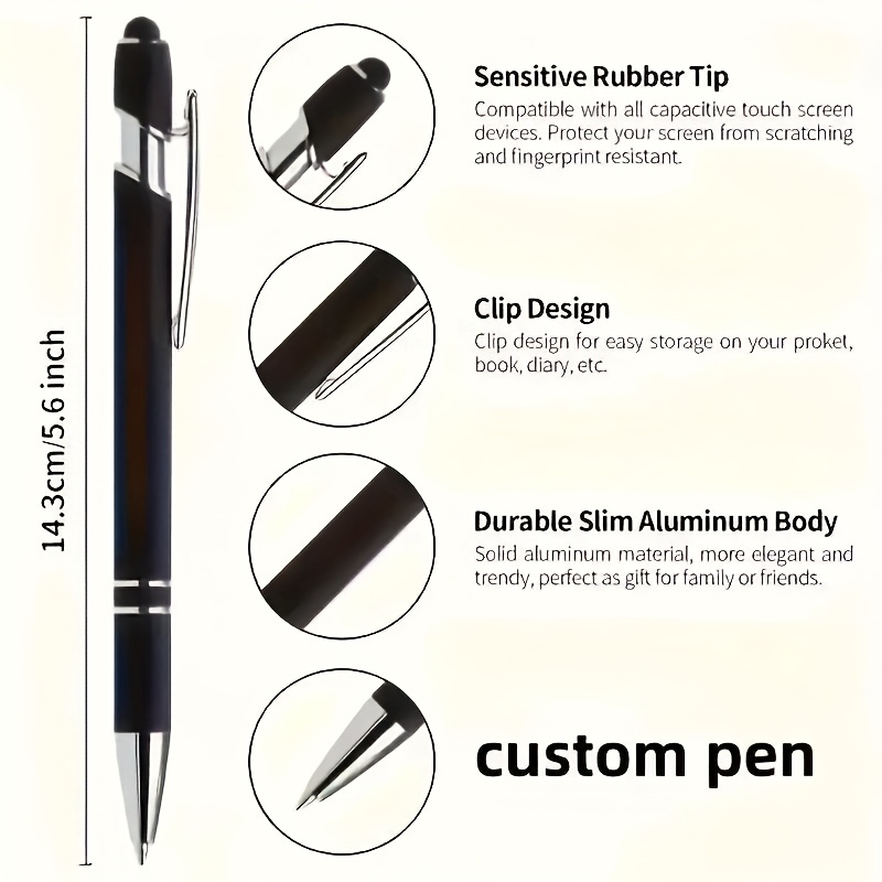 Customizable Random Color Metal Ballpoint Pen Set