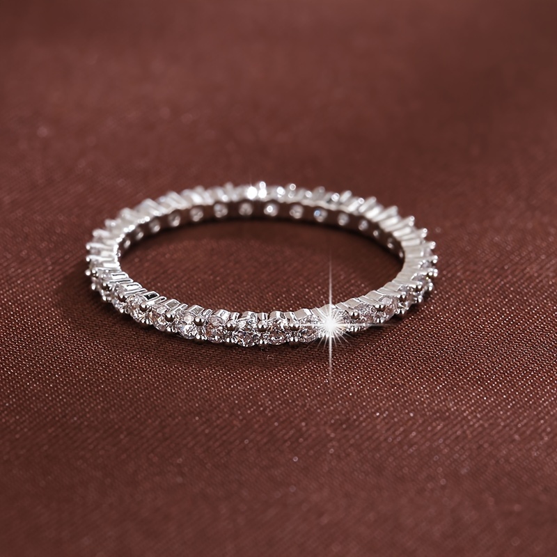 Women's Geometric Zirconia Ring - Stylish Design