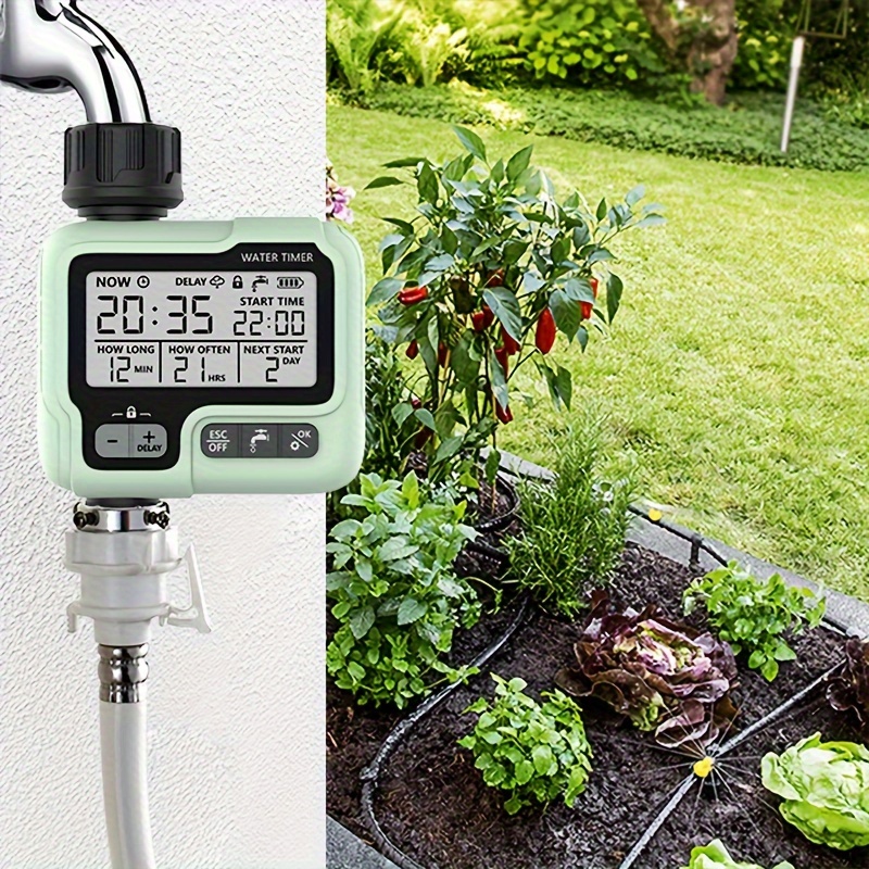 

1pc, Automatic Watering Timer Garden Digital Irrigation Machine Intelligent Sprinkler Timer For Outdoor Use Saving Water And Time Garden Irrigation Tools 6.69*5.04*2.36 Inches