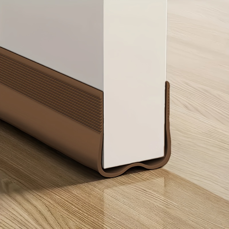 New Multicolor Adjustable Door Bottom Seal Strip, Soundproof Door Windproof Device, Self-adhesive Insect Blocker, With Double-sided Tape