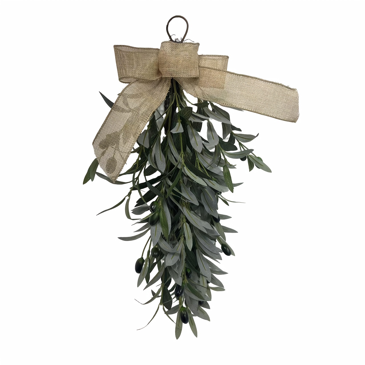 Large Realistic Hanging Decoration - Long Fake With Foliage, Heavy Stem (167g), /wall/shelf Hanging For Christmas, Valentine's, Thanksgiving - Durable Plastic Branch Suitable For Decor