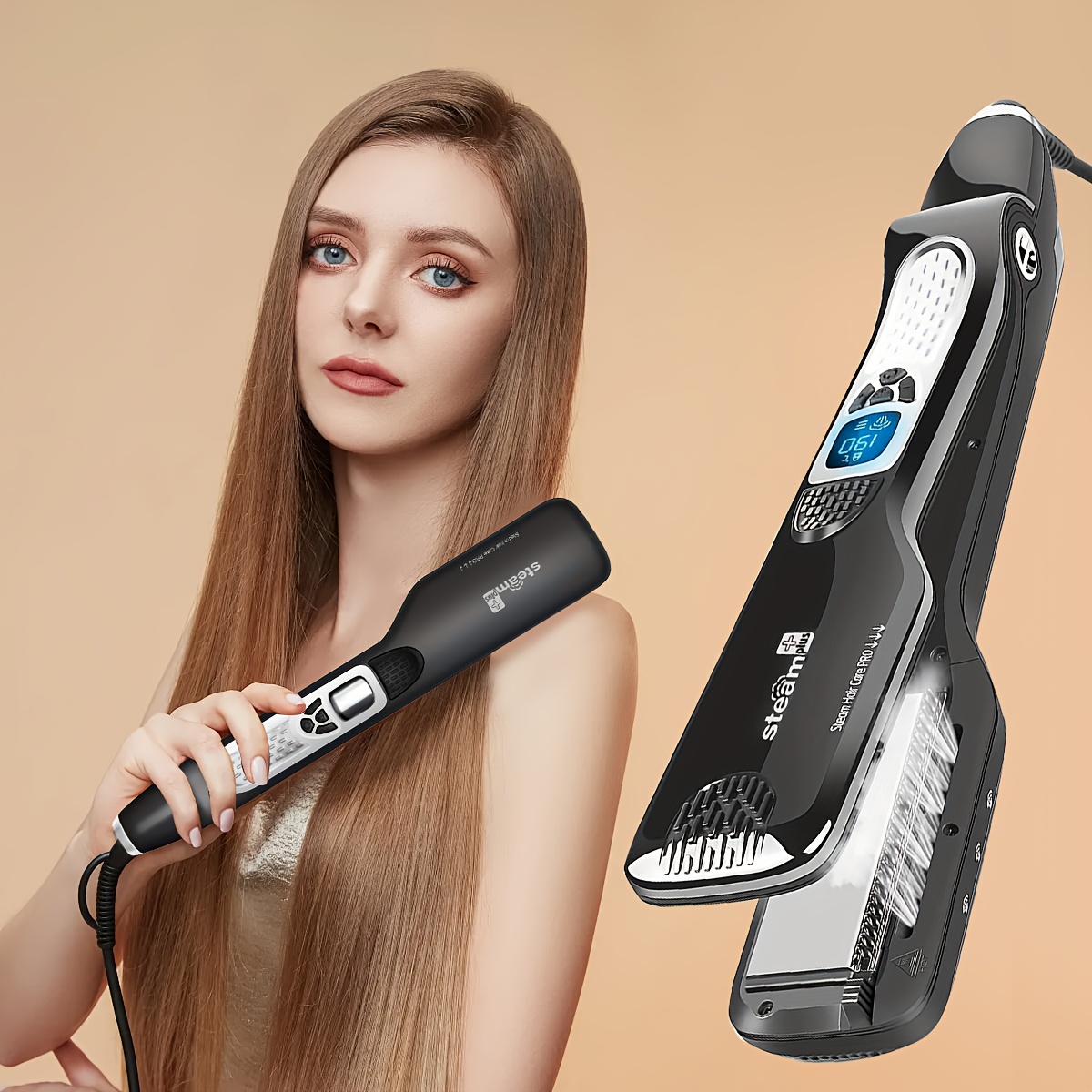 Plancha Professional Hair Straightener Plancha Steam Styler