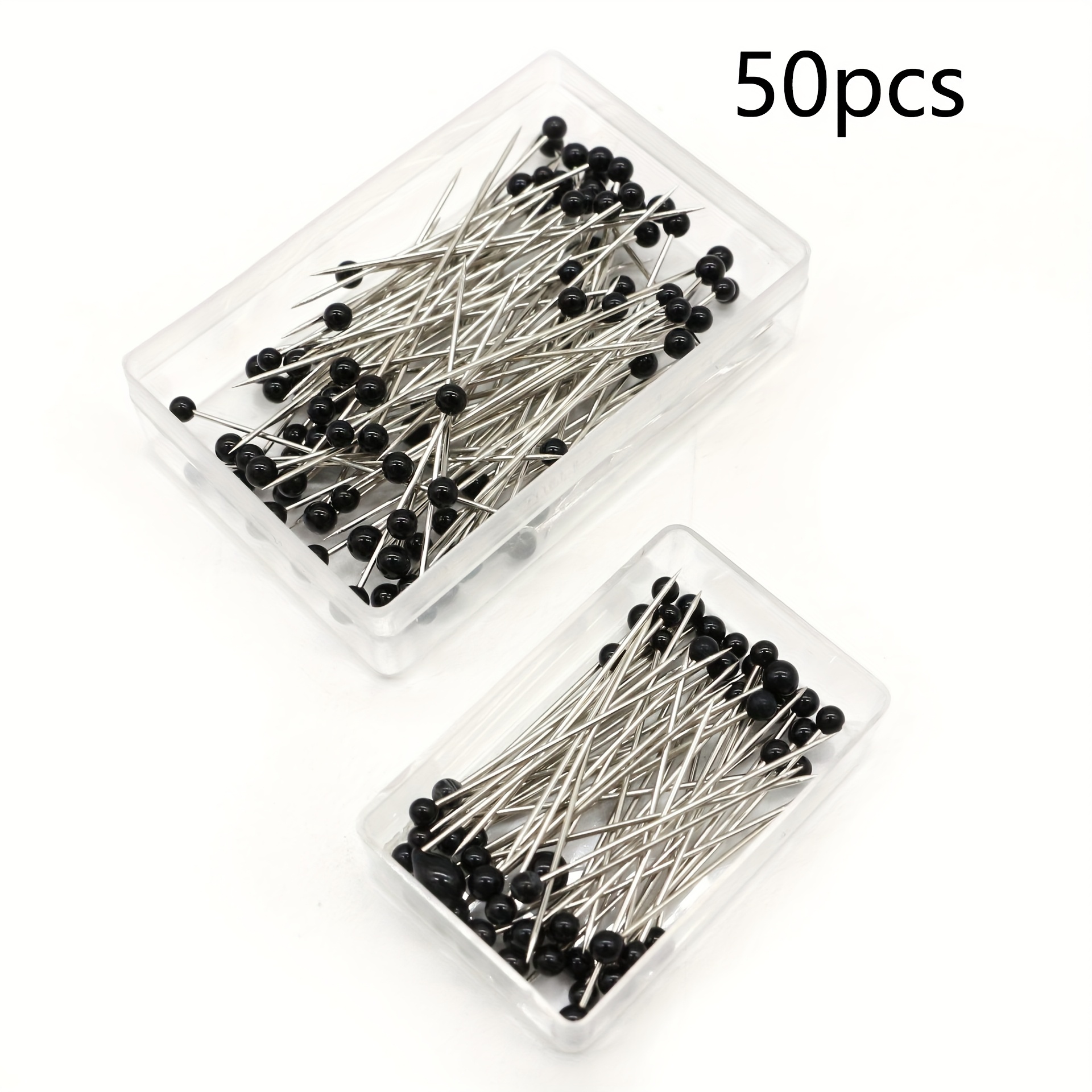 Set Of 50 Glass Bead Needles For Hand Sewing, Designed For In , In A