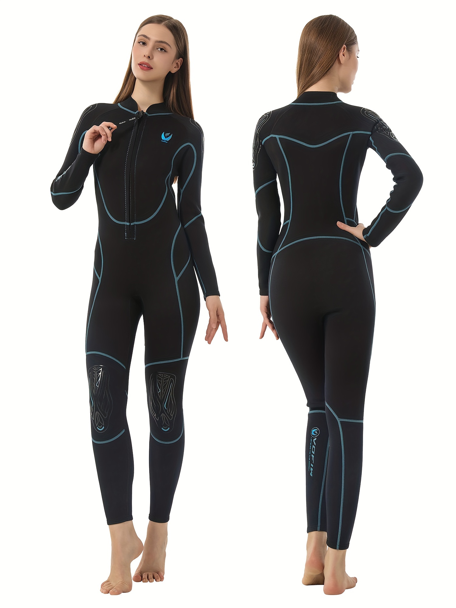 women's 3mm thermal swimwear cold water suit with long sleeves