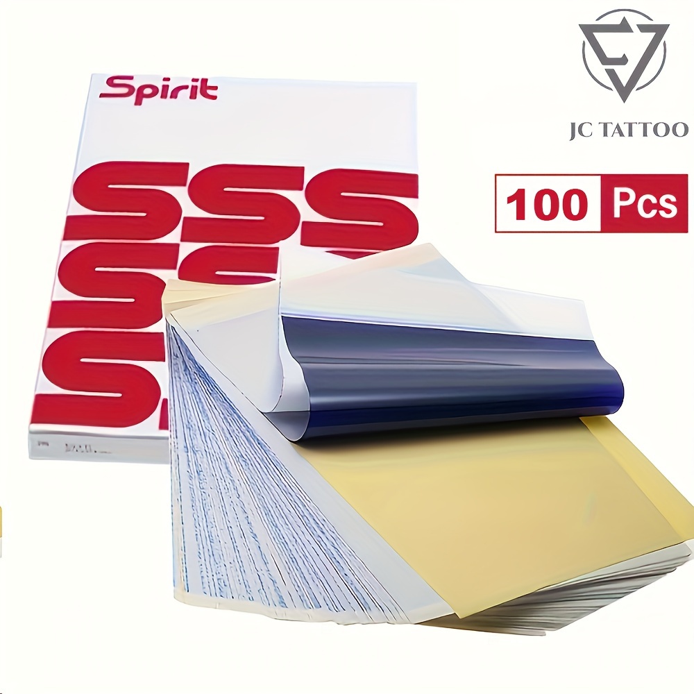 25 100pcs tattoo transfer paper unique a4 size stencil paper for tattoo transfer kit supplies
