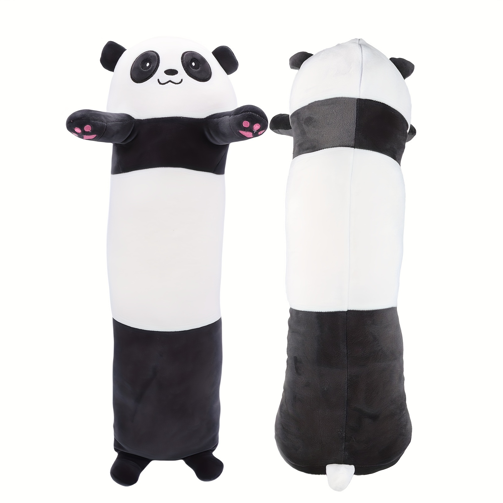 

Soft & Cuddly 24.8" Panda Plush Long Body Pillow - Perfect For Room Decor, Birthday Gifts & Snuggles, Ideal For Ages 0-3 Cuddly Pillow