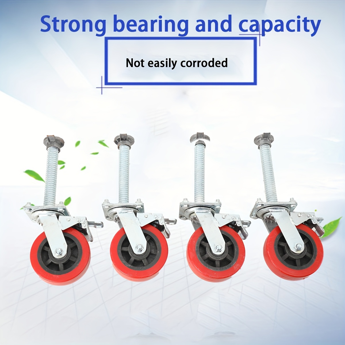 TEMU Steering Rollers For Furniture, 4pcs Furniture Rollers, Steering Rollers Rollers, Steering Rollers Rollers With Brake, 360° Rotatable Quiet