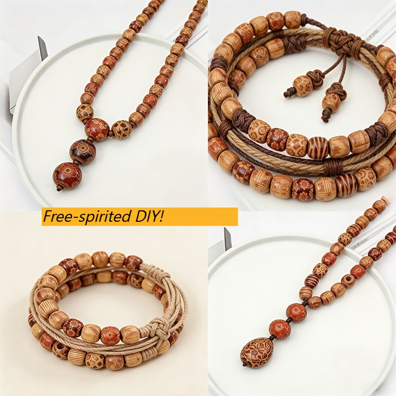 Mixed Colored Wooden Beads for DIY Jewellery