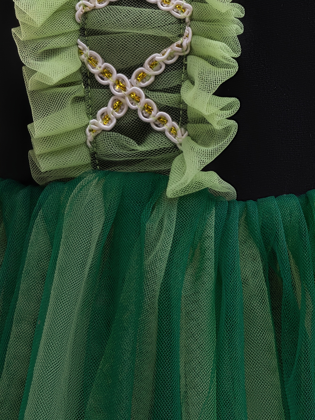 girls green princess dress cross strap front bubble - Temu Bahrain