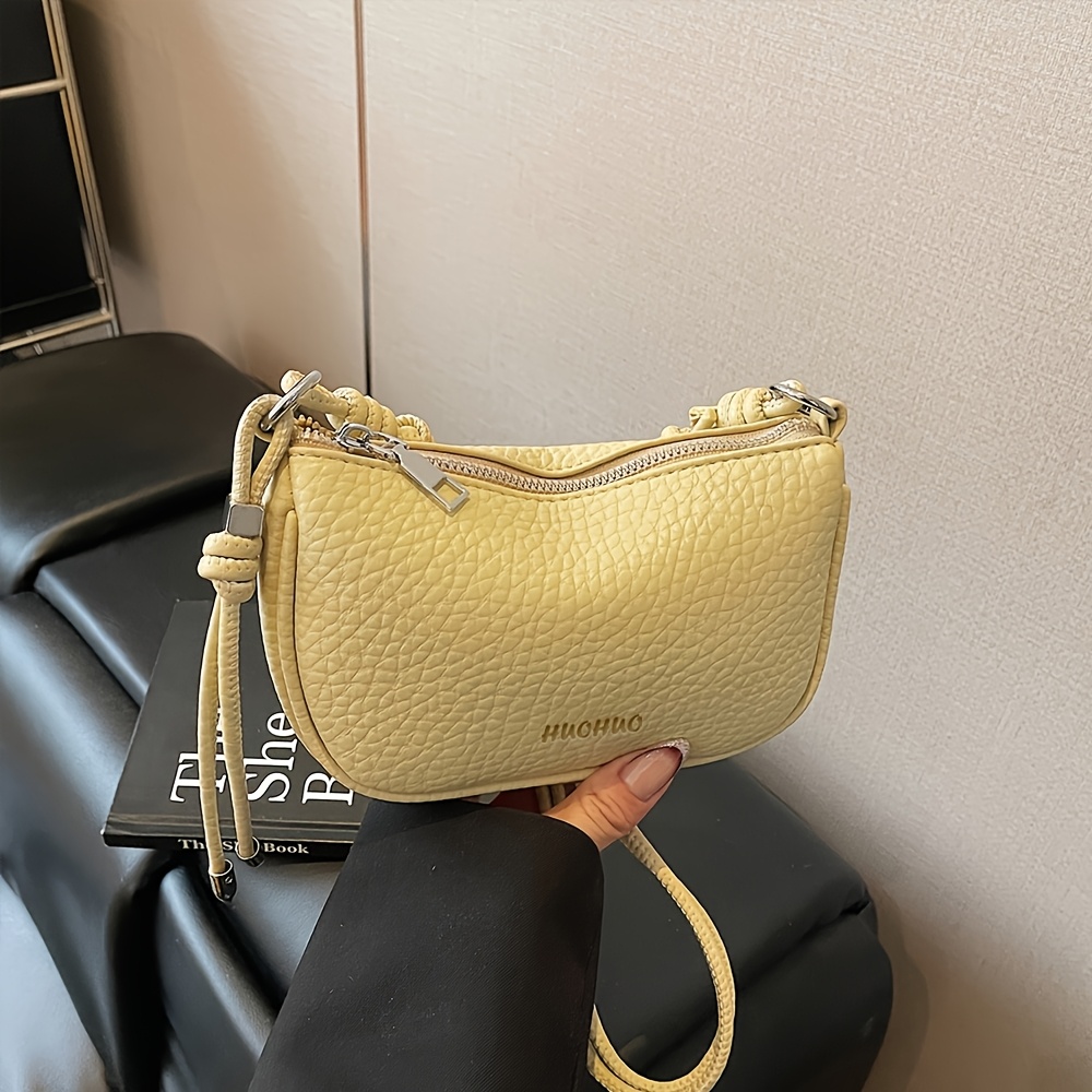 Image of Women' Shoulder Bag Fashionable All-match Solid Color Korean Style Dopamine Exquisite Design Sense Casual Leisure Single Shoulder Bag