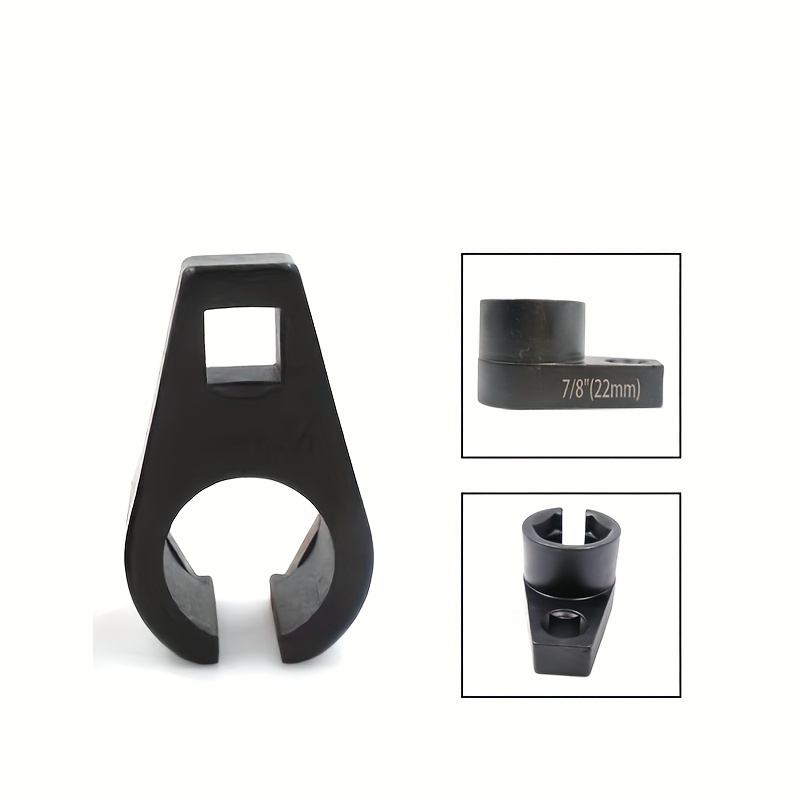 1 set steel oxygen sensor socket wrench 7 8 22mm offset o2 sensor removal tool kit engine wrench adapter set details 4