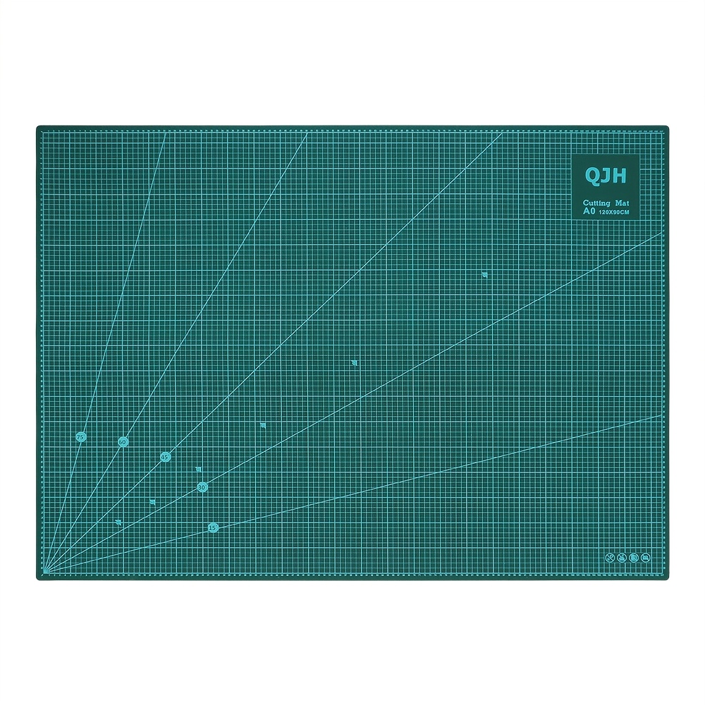 A0- 47.24x35.43inches Green Self Cutting Board -1pc Double Sides Useful Pvc Cutting Mat, Leather Table For Diy Sewing & Quilting & Leather Cutting & Scrapbooking Or More Artistic Project