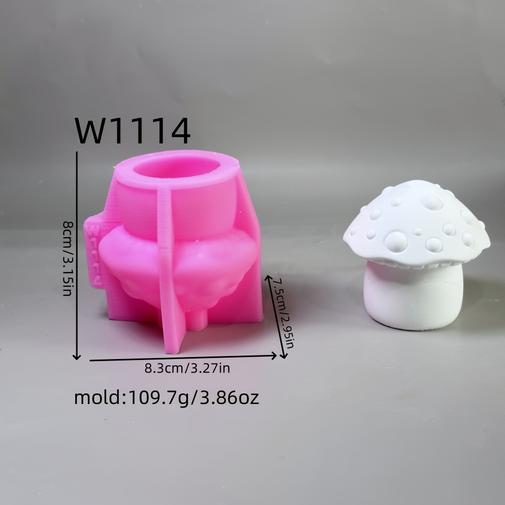Resin Silicone Mold For Mushroom-shaped Decorative Items, Candle Silicone Molds, Plaster Decorative Silicone Molds, Silicone Molds For Home Decor, Epoxy Resin Molds 109.7 W1114