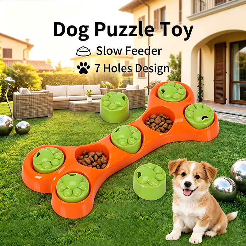 Dog Toy, Dog Chewing Toy, Bone-Shaped Dog Feeder Toy, Hiding Snacks And Playing Games, Interactive Puzzle Feeding Dish, Hiding Food And Solving Puzzles to Exercise Brain, Slow Feeding to Prevent Vomiting And Flatulence