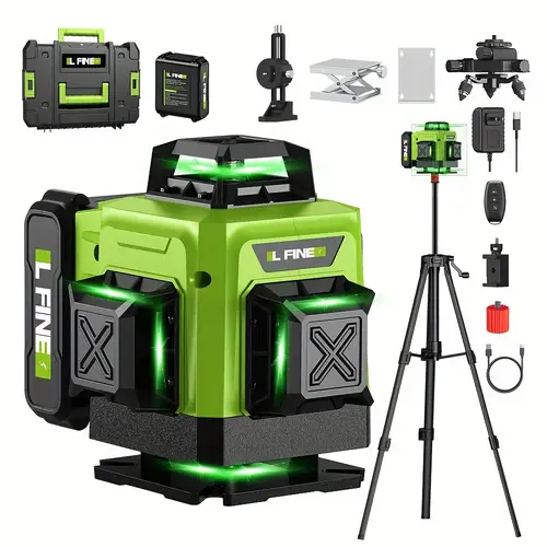 digital 16 line laser level 4800mah large capacity battery long
