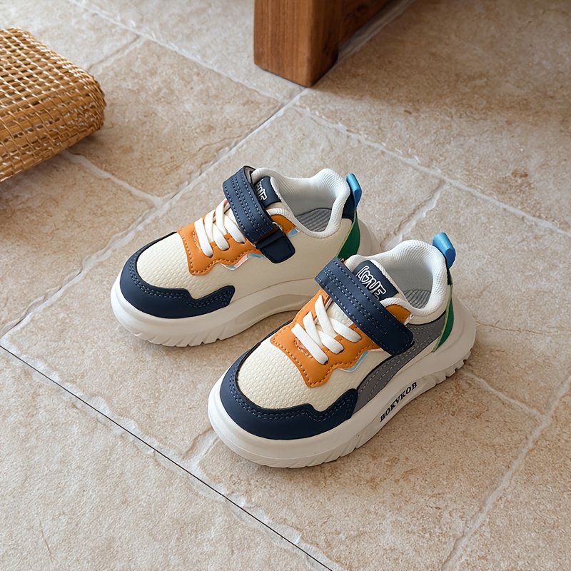 Zapatillas para Niños y Niñas - Compatibles para Juego al Aire Libre - Bajo, Tejido Transpirable y Suela, Color - Zapatos Casuales de Punta Redonda con Detalles de Flecos, Cierre de Gancho y Bucle (Uso Diario, Parque Infantil) - Imagen 4