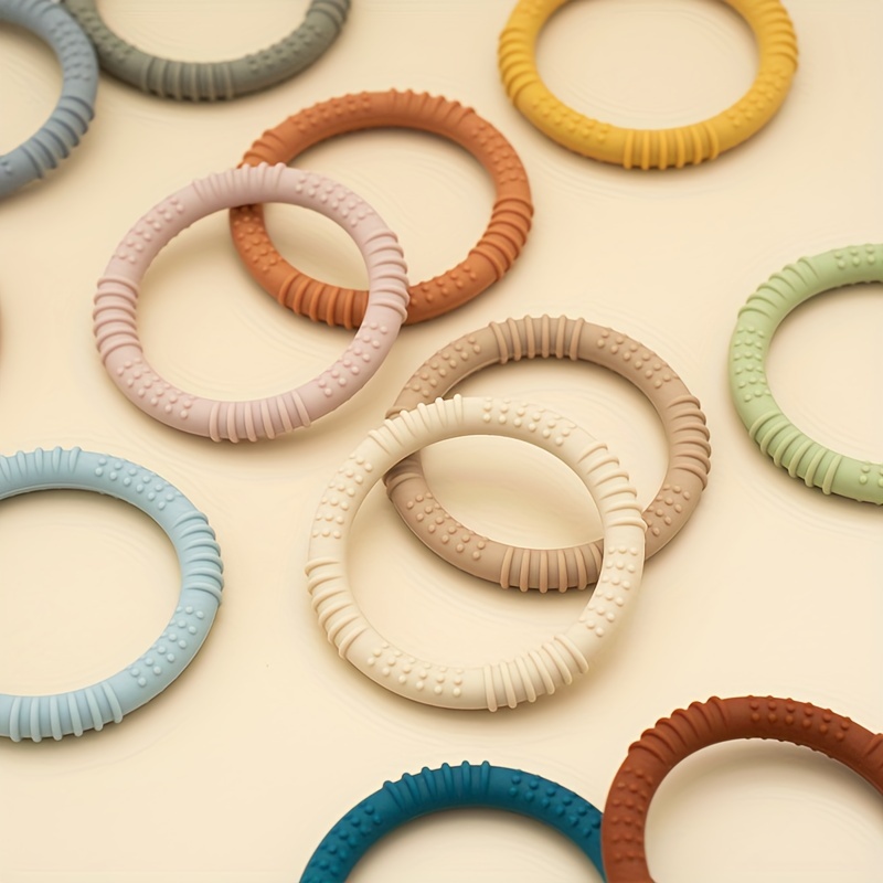 Colorful Silicone Teething Ring for Babies