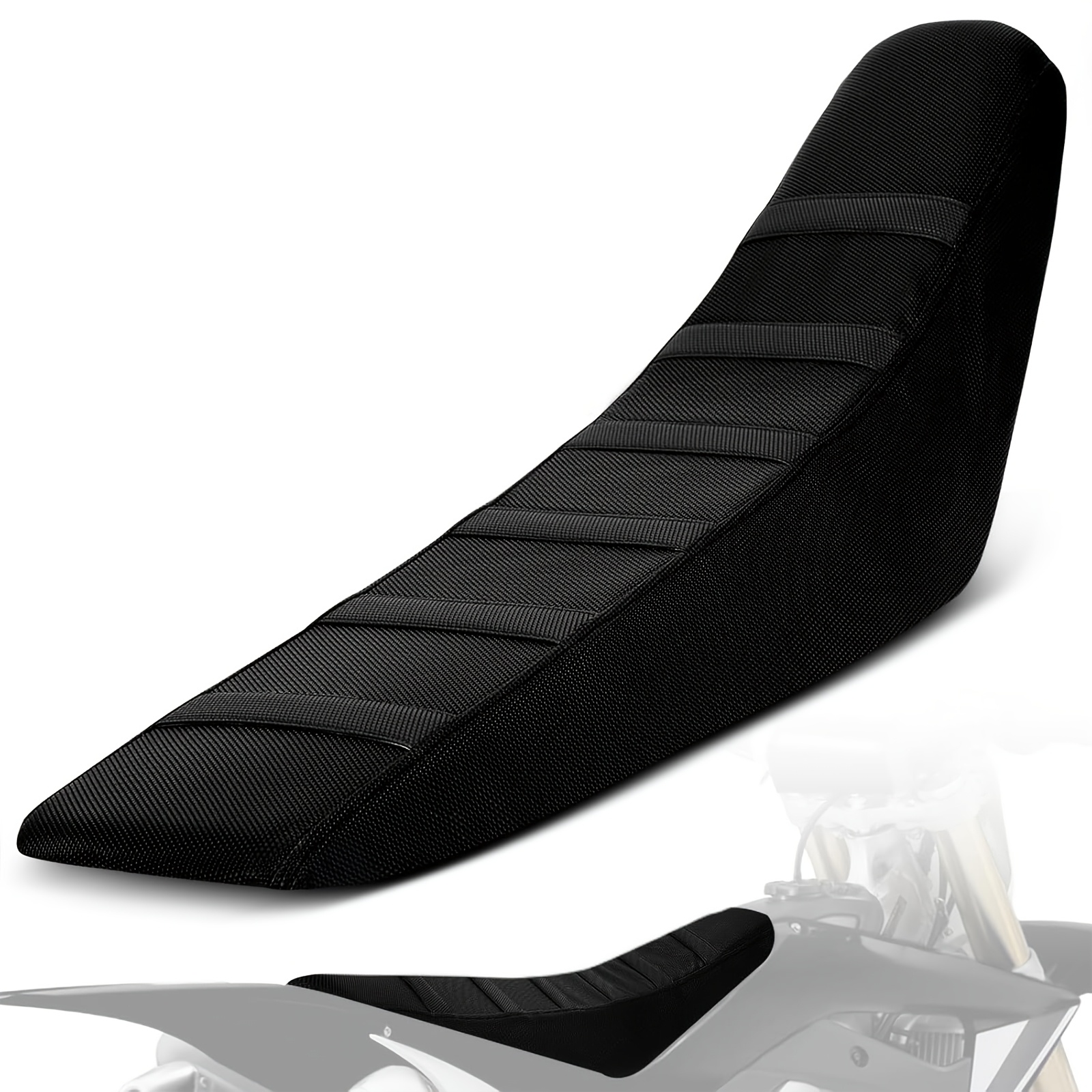 TEMU Motorcycle Seat Cover Particle Surface Universal For Crf Cr Xr 50cc - 450cc Rm Kawasaki Kx Klx Ttr Pw Hawk 250 Ssr Rfz Dirt Pit Bike