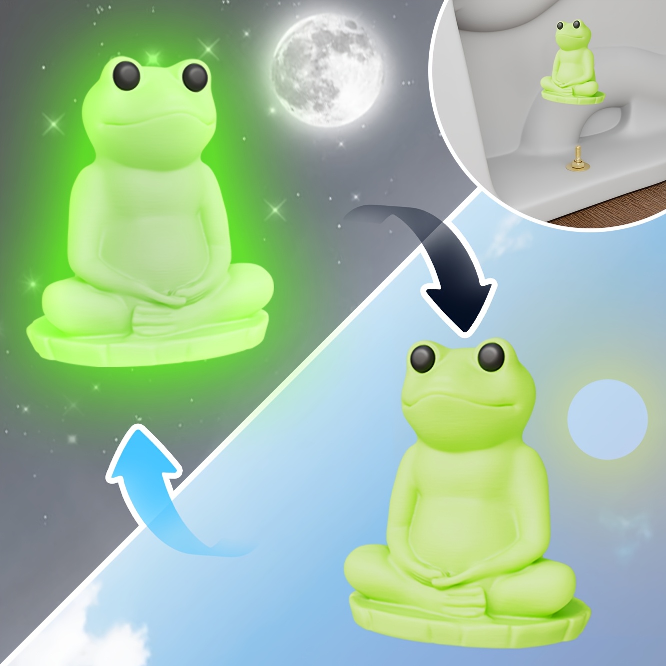 2 pack frog toilet covers glow in dark toilet caps - Temu