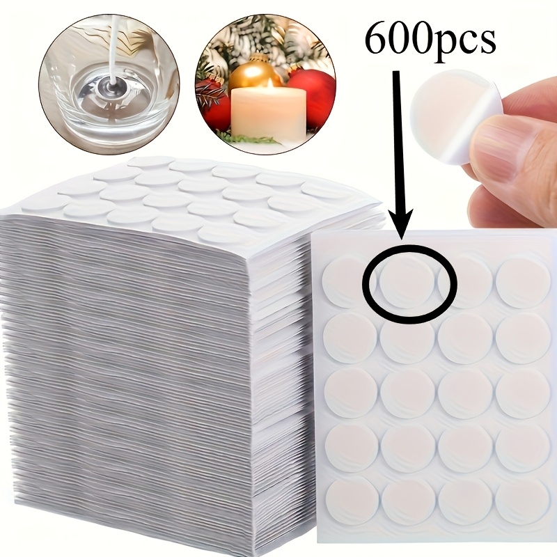 150/300/600pcs Heat-resistant Candle Wick Double-sided Tape | Durable, Easy-to-use For Candle Making, Non-water Resistant