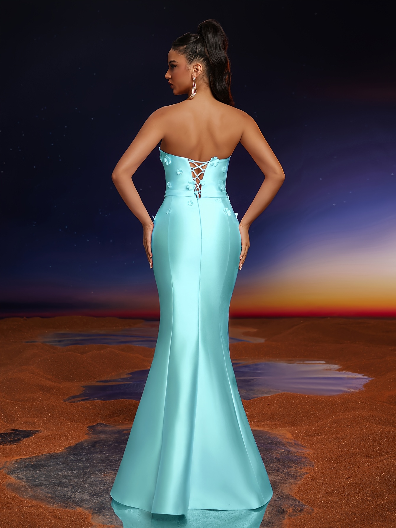 princess polly baby blue dress Teal Bridesmaid Dresses and Gowns main image 1