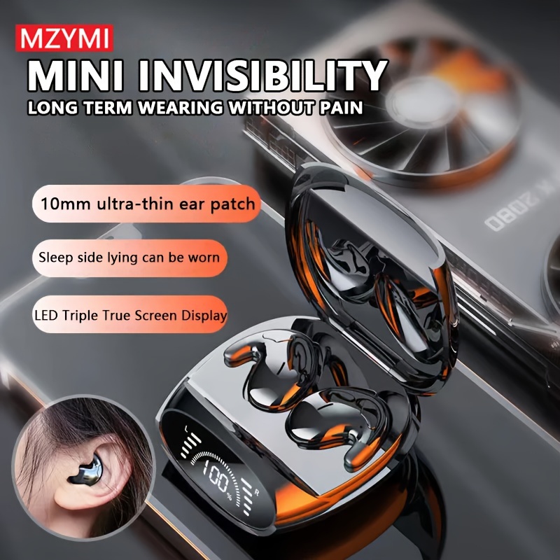 

Md528 Invisible Sleep Wireless Earphone Tws Hidden Earbuds Noise Cancelling Sports Headphones